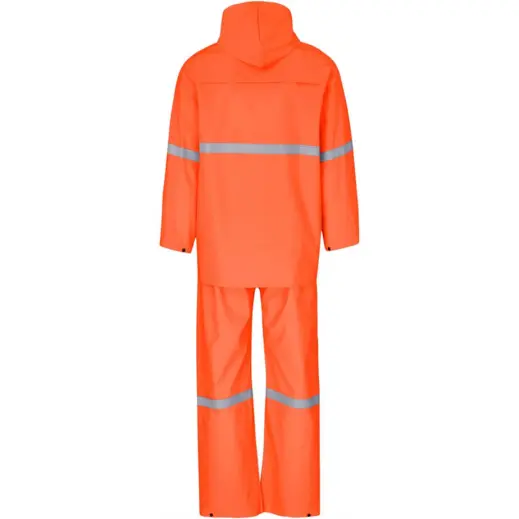 Tornado Rainsuit Polyester PVC Orange Back